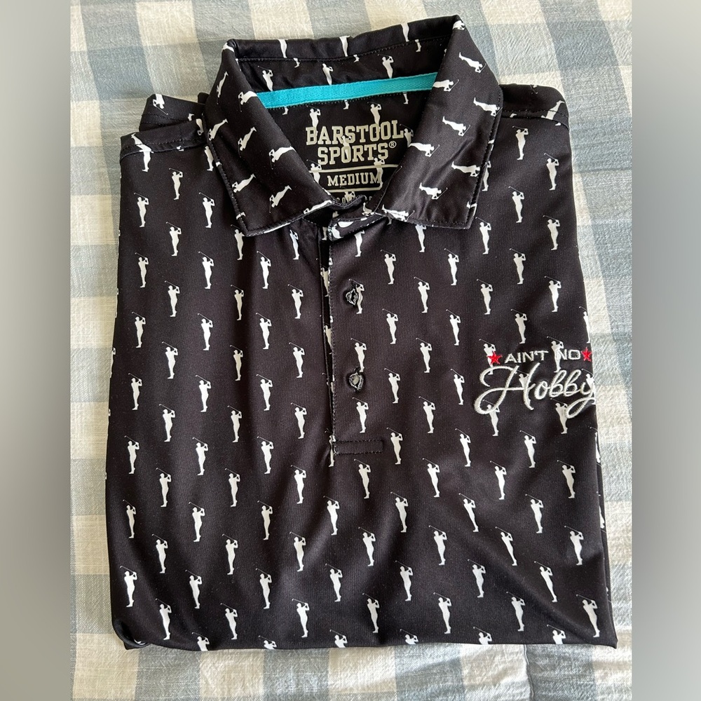 Black Men's Golf Shirt
